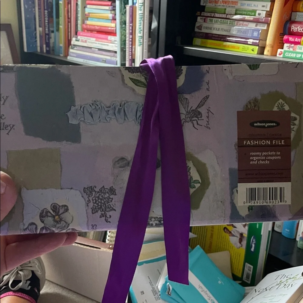 Fashion File with Purple Ribbon